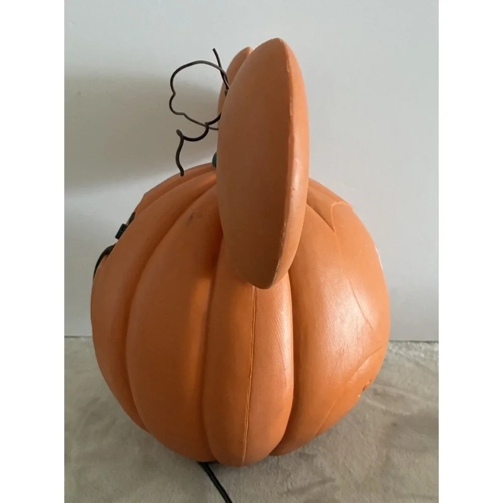 Mickey Mouse Jack‎ O Lantern Halloween Blow Mold Plastic Light up Vintage